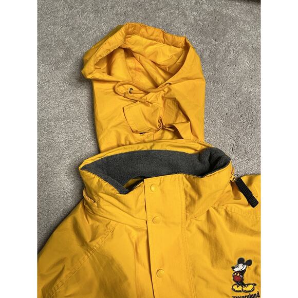 Vintage Disney Store Classic Mickey Mouse Style Yellow Puffer Jacket Size Large - Picture 4 of 11